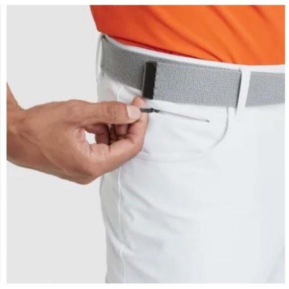 All in Motion Men's White Golf Slim Pants UPF 50 Size 38x30 - Picture 5 of 16